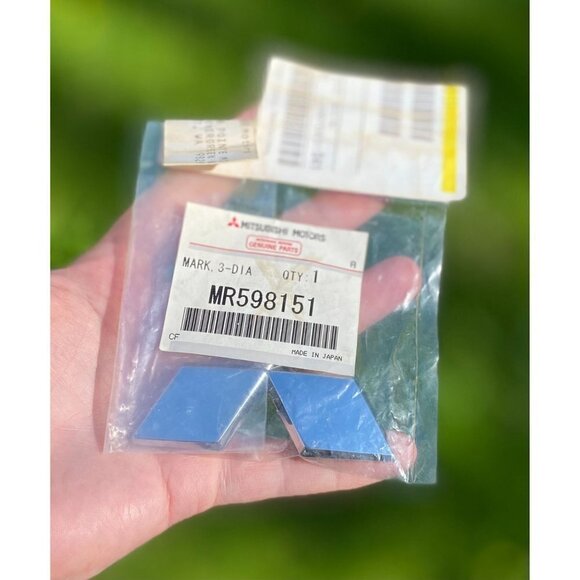 𝅺MITSUBISHI Genuine MR598151 Lancer Evolution 7 Rear Emblem Evo Badge Japan NEW - Picture 1 of 4